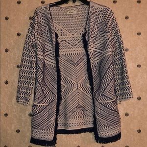 Lucky Brand Patterned Cardigan NWOT